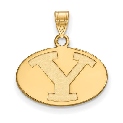 Gold Plated Sterling Silver Logoart Brigham Young University Letter Y Small Pendant