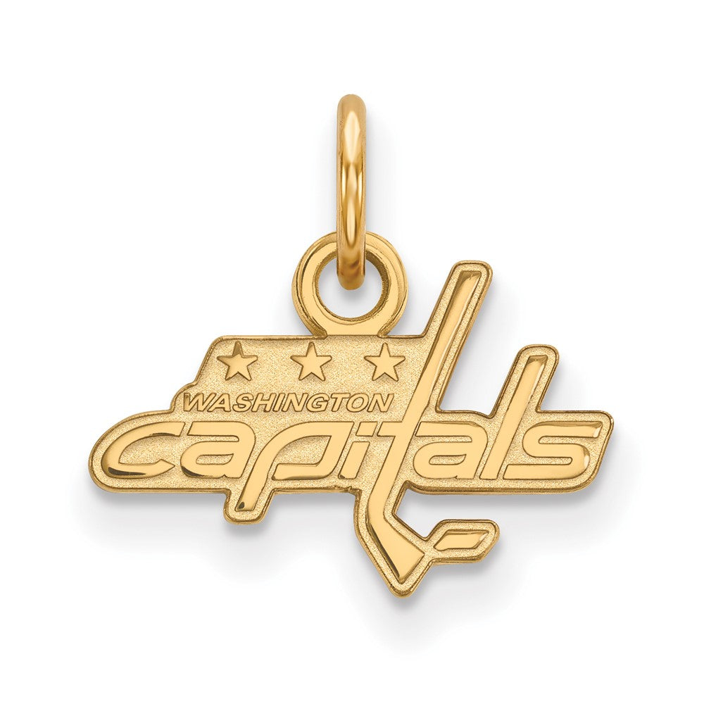 Gold Plated Sterling Silver Nhl Logoart Washington Capitals Extra Small Pendant
