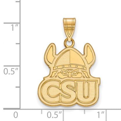 10K Yellow Gold Logoart Cleveland State University Large Pendant