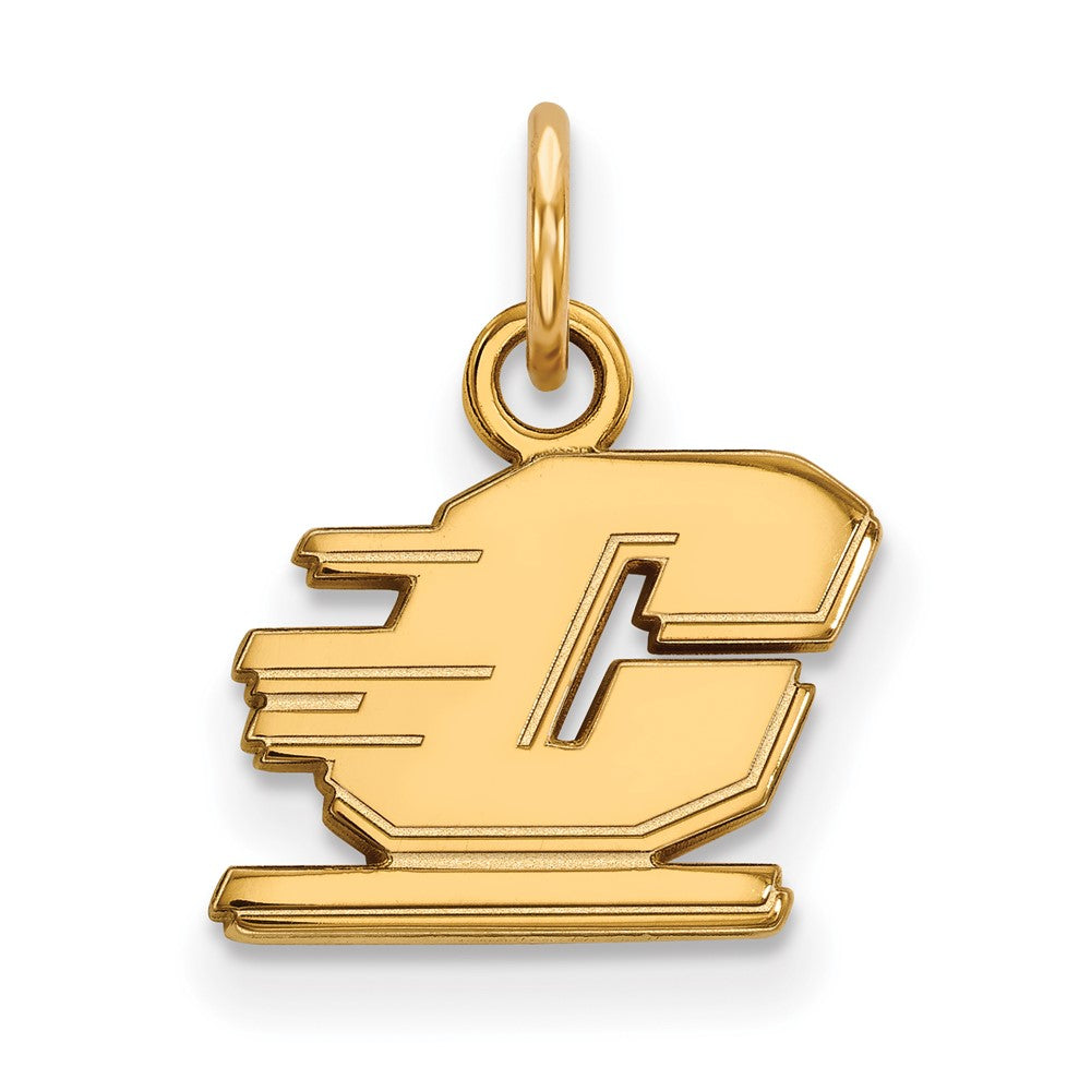 Gold Plated Sterling Silver Logoart Central Michigan University Letter C Extra Small Pendant