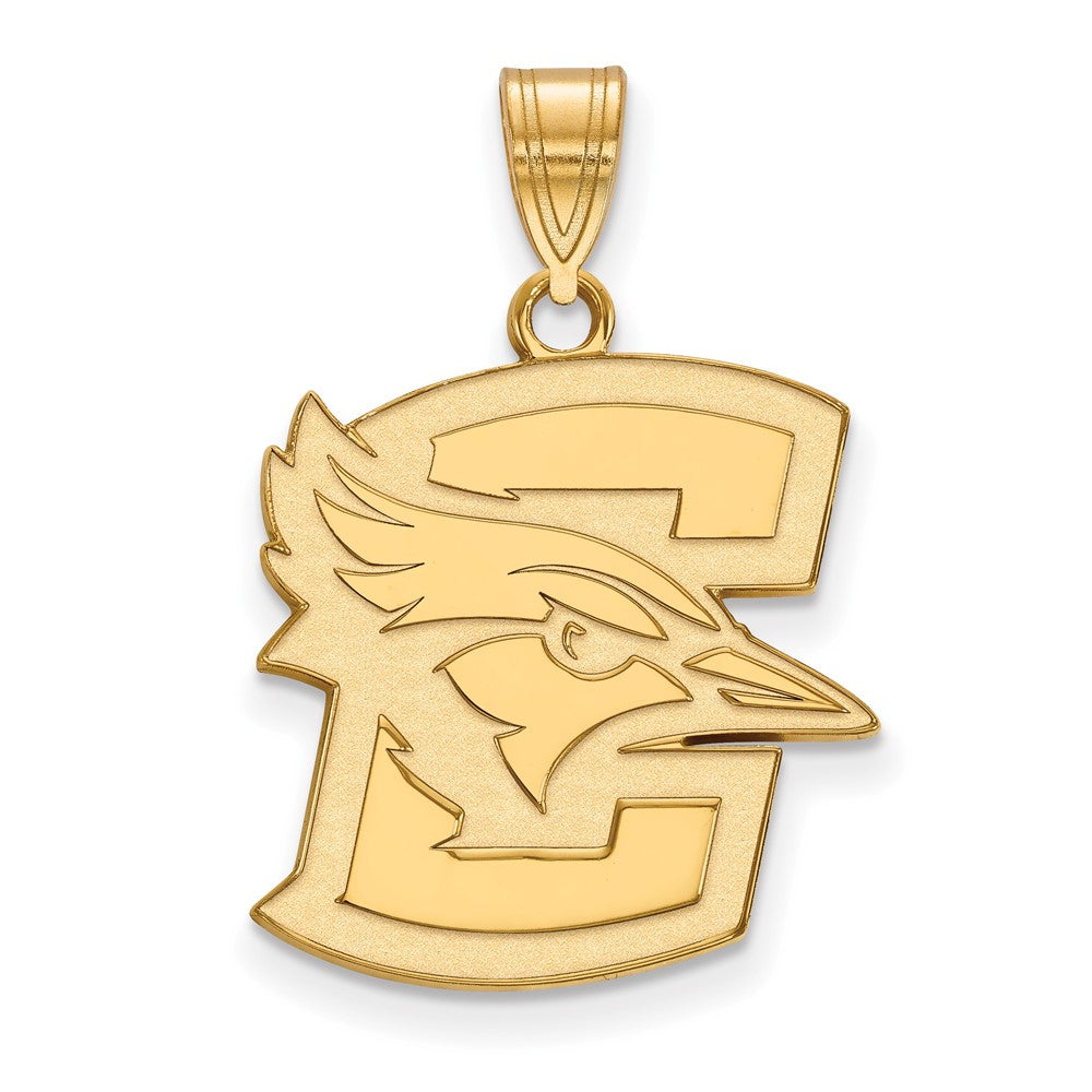 Gold Plated Sterling Silver Logoart Creighton University Bluejay Large Pendant