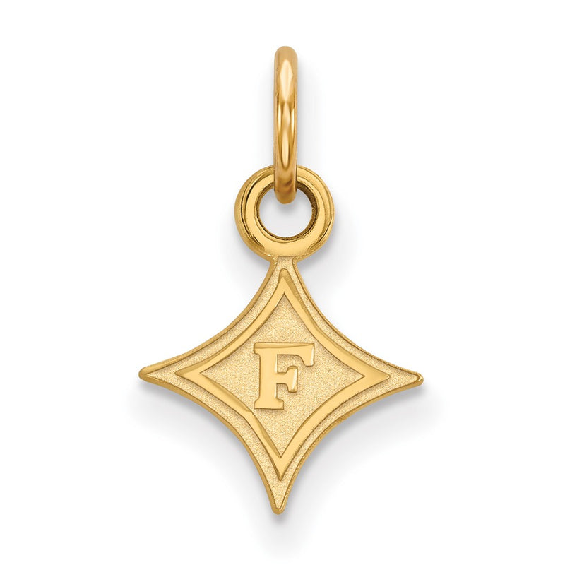 14K Yellow Gold Logoart Furman University Extra Small Pendant