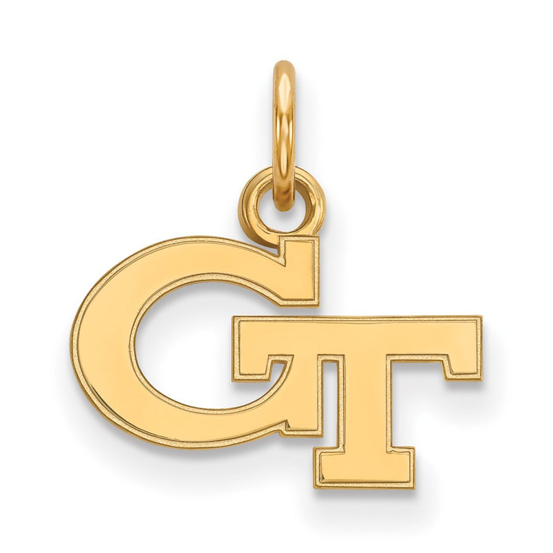 10K Yellow Gold Logoart Georgia Institute Of Technology G T Extra Small Pendant