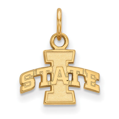 Gold Plated Sterling Silver Logoart Iowa State University Extra Small Pendant