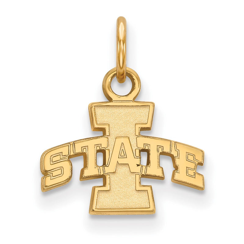 Gold Plated Sterling Silver Logoart Iowa State University Extra Small Pendant