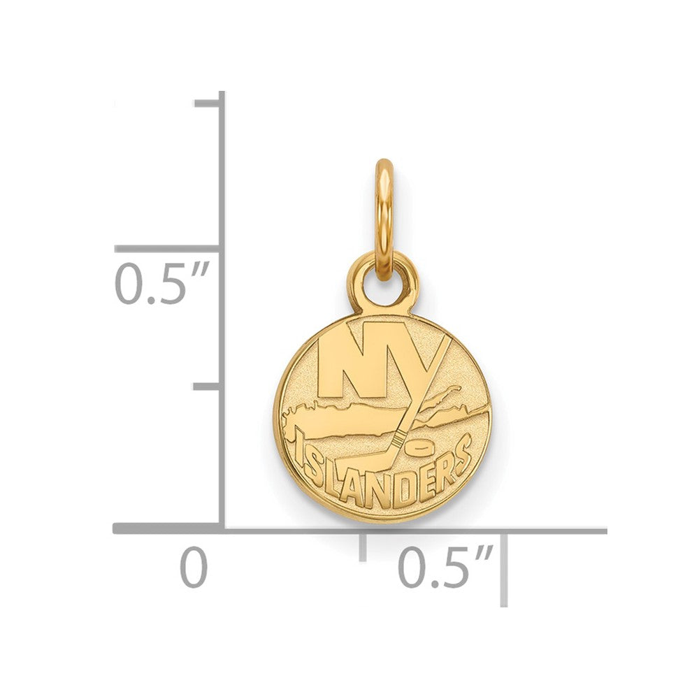 14K Yellow Gold Nhl Logoart New York Islanders Extra Small Pendant