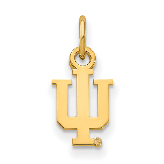 14K Yellow Gold Logoart Indiana University I U Extra Small Pendant