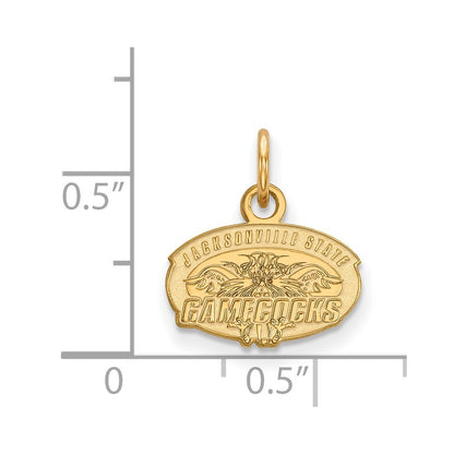 14K Yellow Gold Logoart Jacksonville State University Extra Small Pendant
