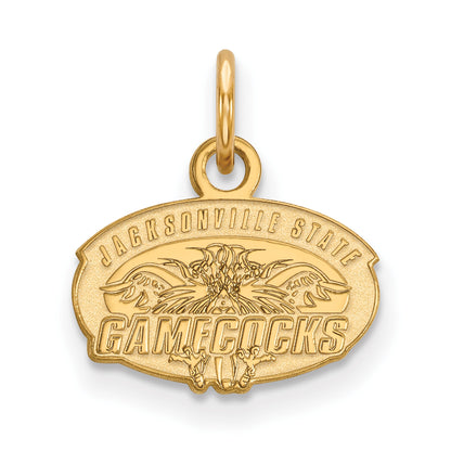 Gold Plated Sterling Silver Logoart Jacksonville State University Extra Small Pendant