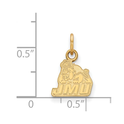 Gold Plated Sterling Silver Logoart James Madison University Extra Small Pendant