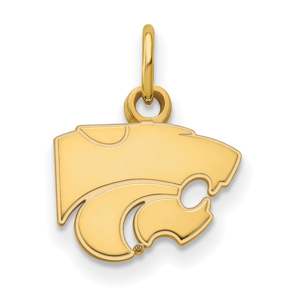 10K Yellow Gold Logoart Kansas State University Wildcat Extra Small Pendant
