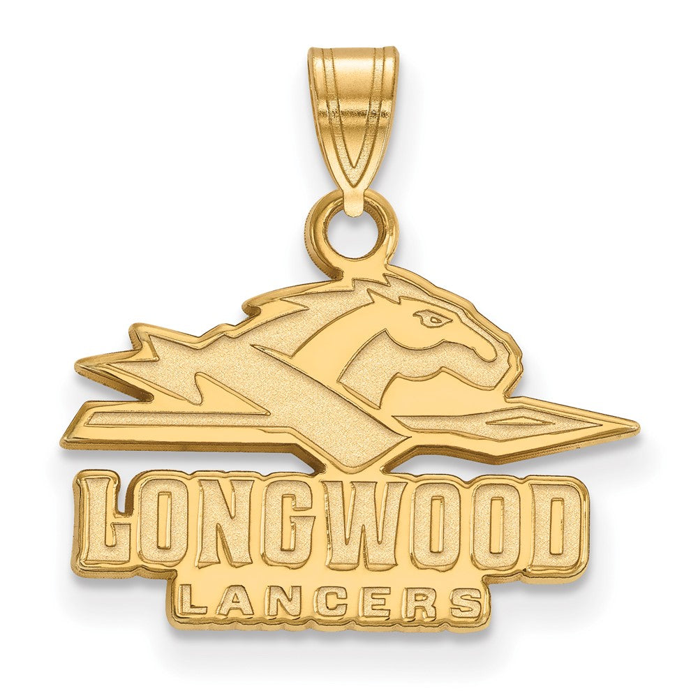 Gold Plated Sterling Silver Logoart Longwood University Lancers Small Pendant