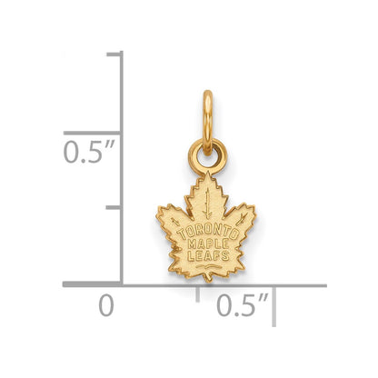 Gold Plated Sterling Silver Nhl Logoart Toronto Maple Leafs Extra Small Pendant
