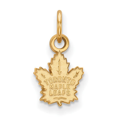 Gold Plated Sterling Silver Nhl Logoart Toronto Maple Leafs Extra Small Pendant