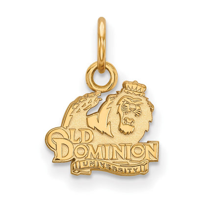 Gold Plated Sterling Silver Logoart Old Dominion University Extra Small Pendant