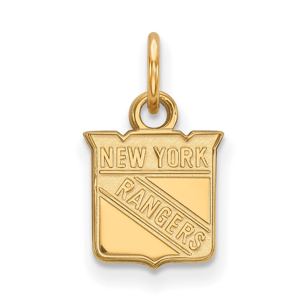 14K Yellow Gold Nhl Logoart New York Rangers Extra Small Pendant