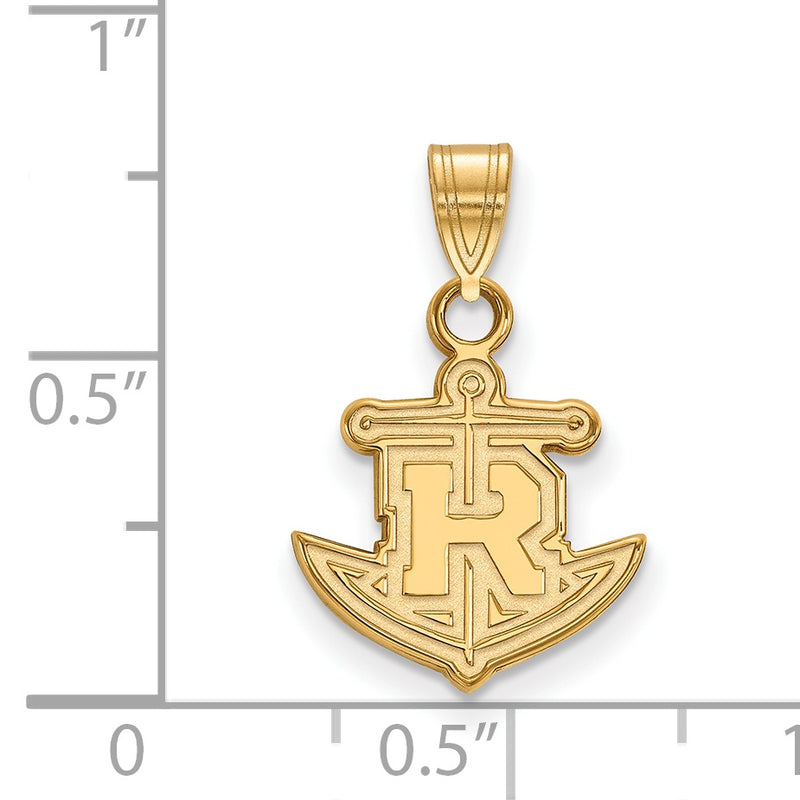 10K Yellow Gold Logoart Rollins College Anchor Small Pendant