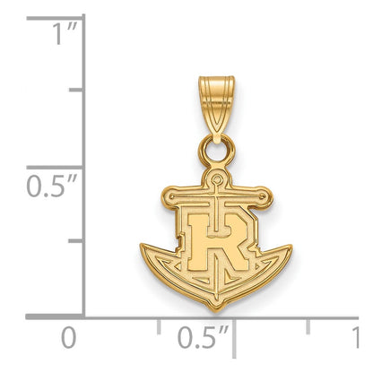 14K Yellow Gold Logoart Rollins College Anchor Small Pendant