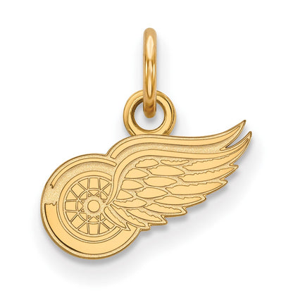 14K Yellow Gold Nhl Logoart Detroit Red Wings Extra Small Pendant