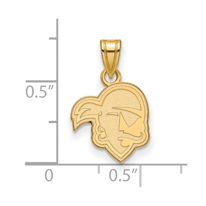 14K Yellow Gold Logoart Seton Hall University Pirate Small Pendant