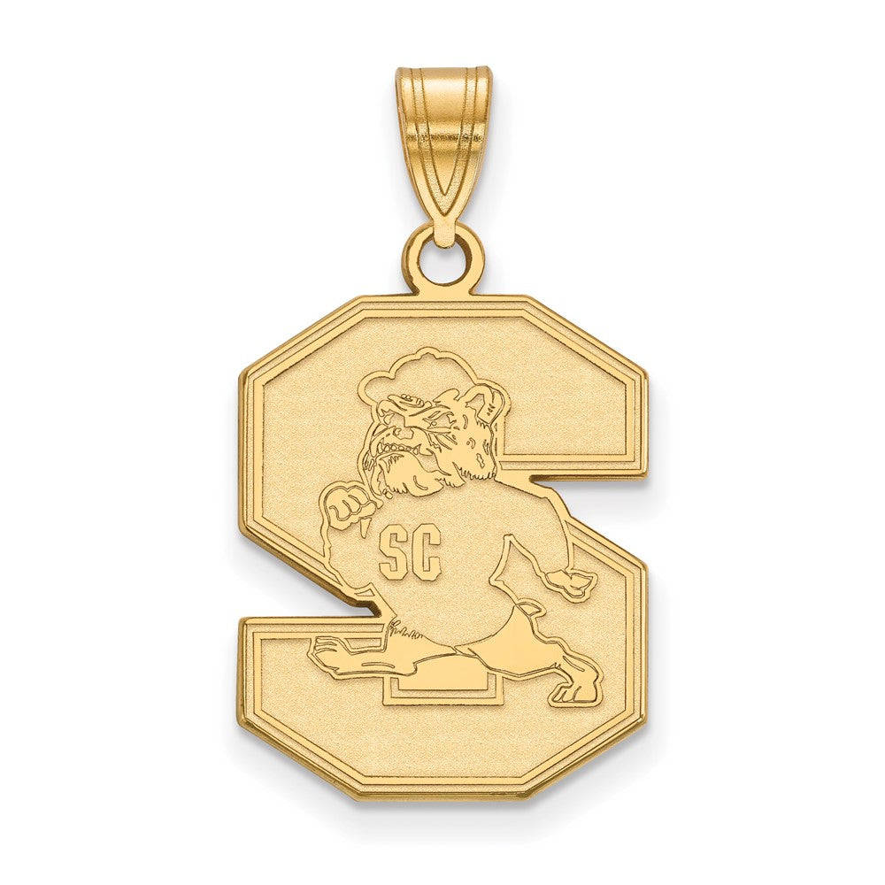 Gold Plated Sterling Silver Logoart South Carolina State University Large Pendant