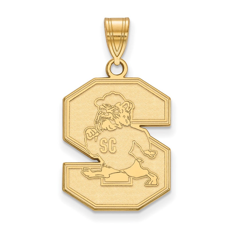 Gold Plated Sterling Silver Logoart South Carolina State University Large Pendant