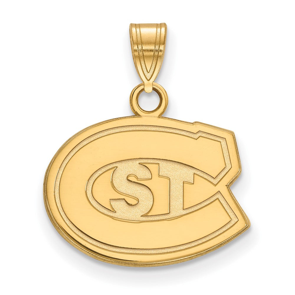 14K Yellow Gold Logoart St. Cloud State University Small Pendant