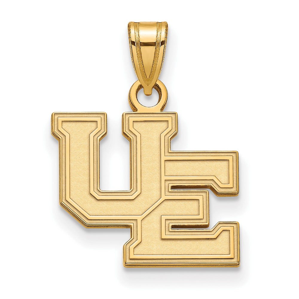 10K Yellow Gold Logoart University Of Evansville Purple Aces Small Pendant