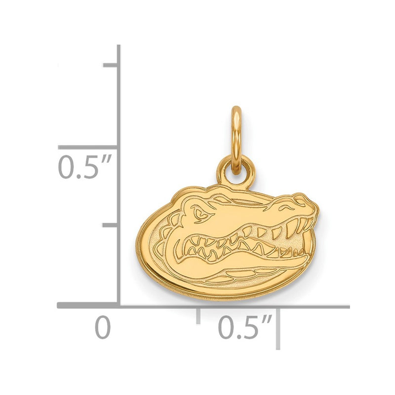 14K Yellow Gold Logoart University Of Florida Gator Extra Small Pendant