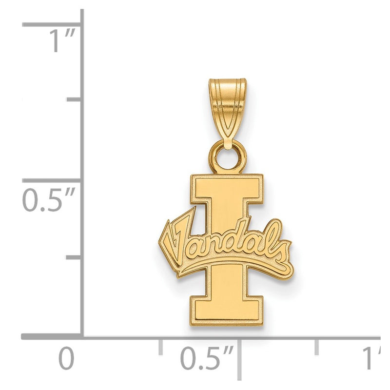 Gold Plated Sterling Silver Logoart University Of Idaho Vandals Small Pendant