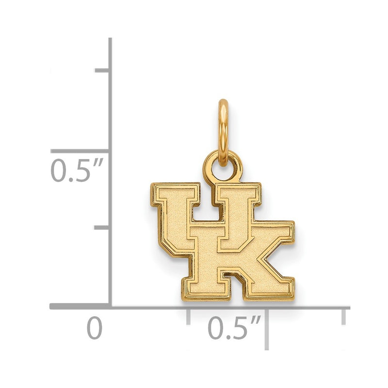 10K Yellow Gold Logoart University Of Kentucky U K Extra Small Pendant