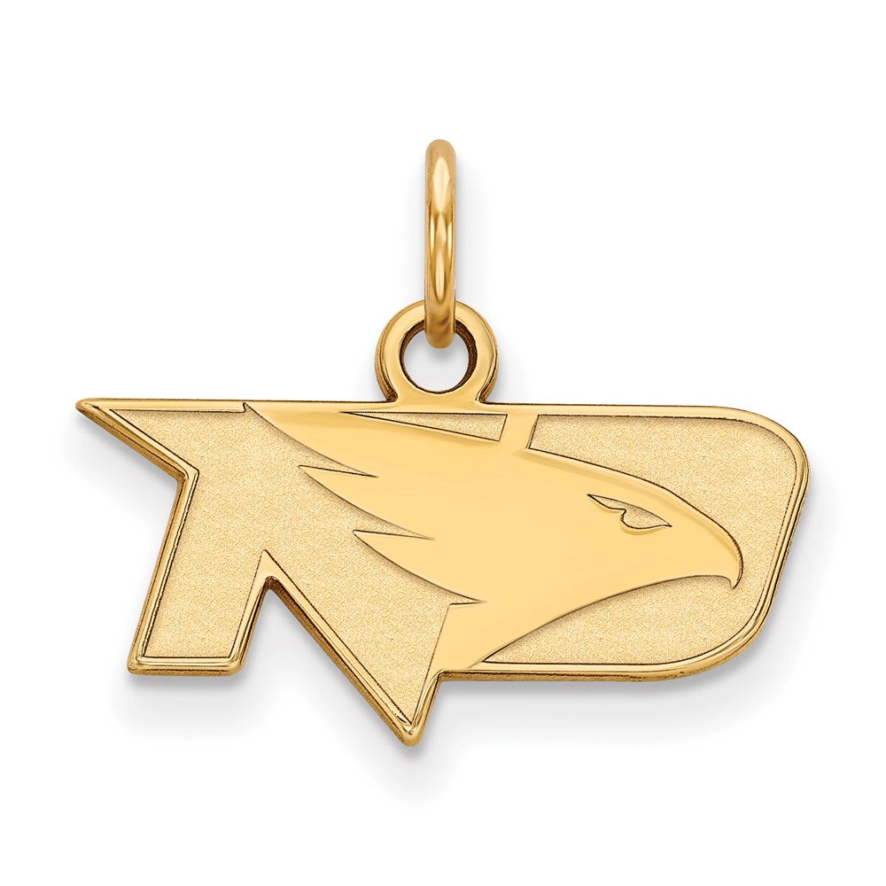 Gold Plated Sterling Silver Logoart University Of North Dakota Extra Small Pendant