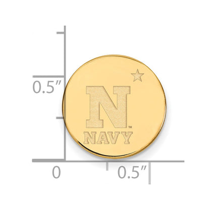 14K Yellow Gold Gold LogoArt US Naval Academy Lapel Pin