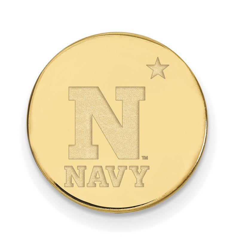 14K Yellow Gold Gold LogoArt US Naval Academy Lapel Pin