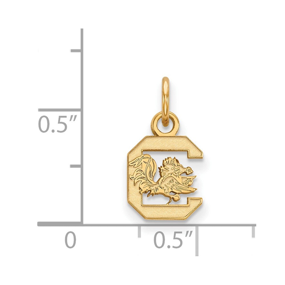10K Yellow Gold Logoart University Of South Carolina Extra Small Pendant