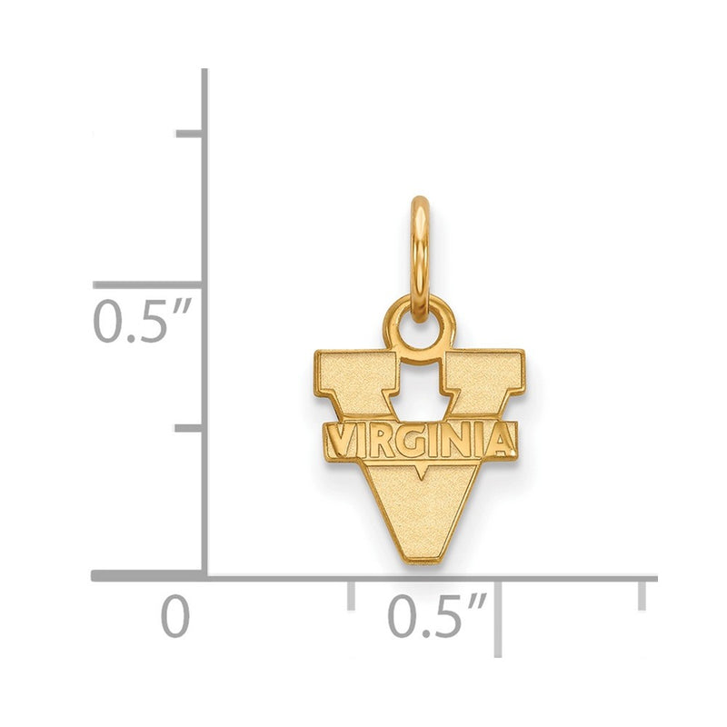 10K Yellow Gold Logoart University Of Virginia Extra Small Pendant