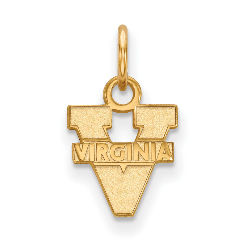 Gold Plated Sterling Silver Logoart University Of Virginia Extra Small Pendant