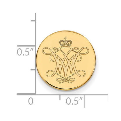 14K Yellow Gold Gold LogoArt College of William and Mary Lapel Pin