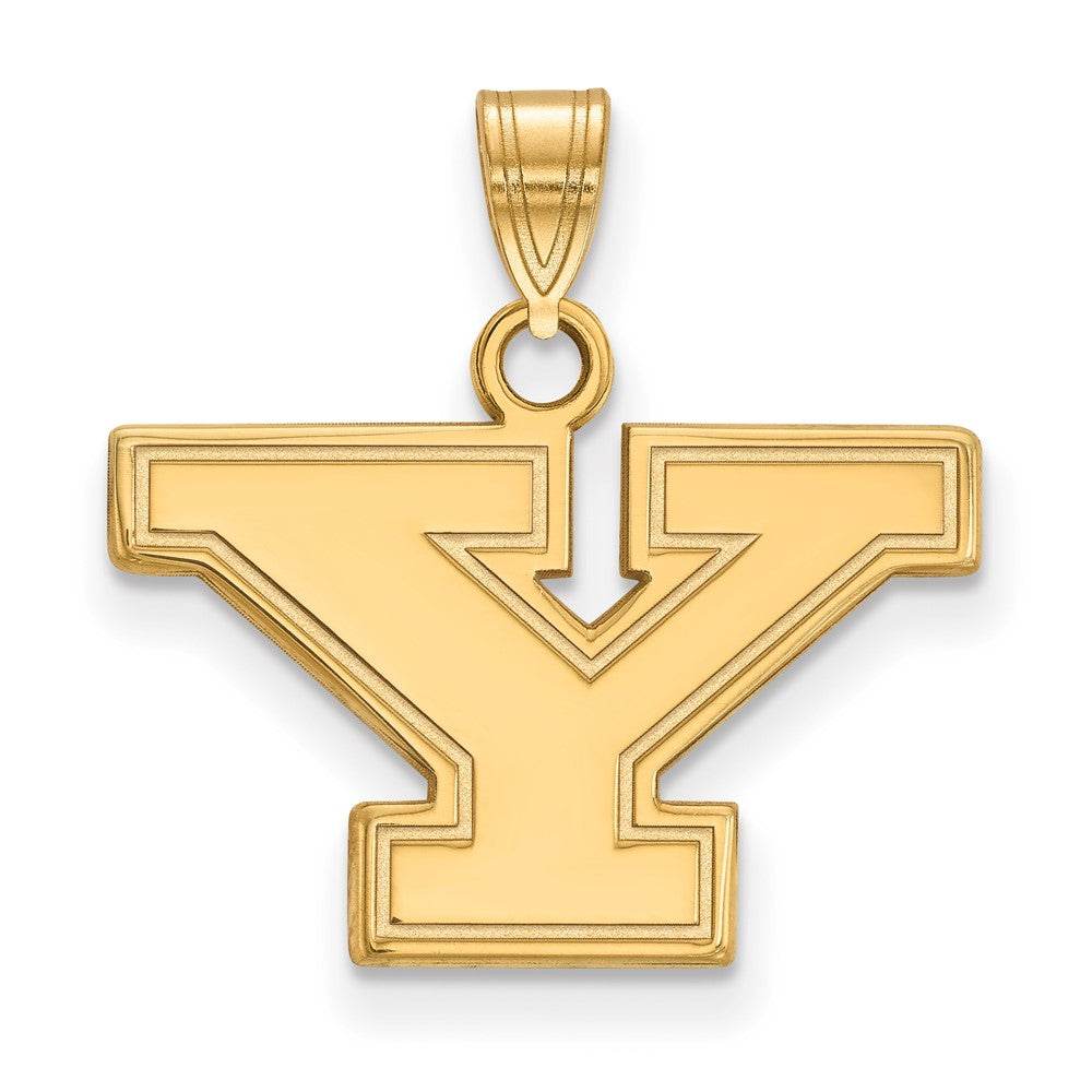 Gold Plated Sterling Silver Logoart Youngstown State University Letter Y Small Pendant