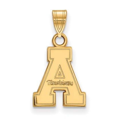 10K Yellow Gold Logoart Appalachian State University Small Pendant