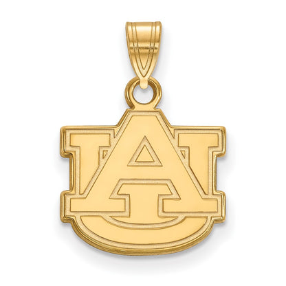 Gold Plated Sterling Silver Logoart Auburn University A U Small Pendant