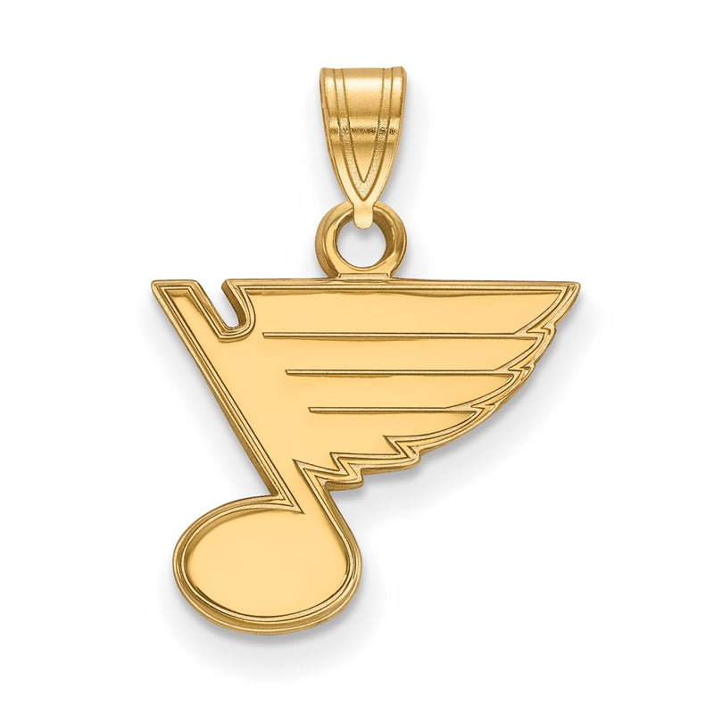 10K Yellow Gold Nhl Logoart St. Louis Blues Small Pendant