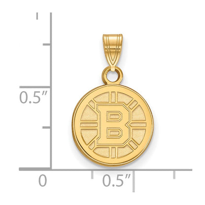 10K Yellow Gold Nhl Logoart Boston Bruins Small Pendant