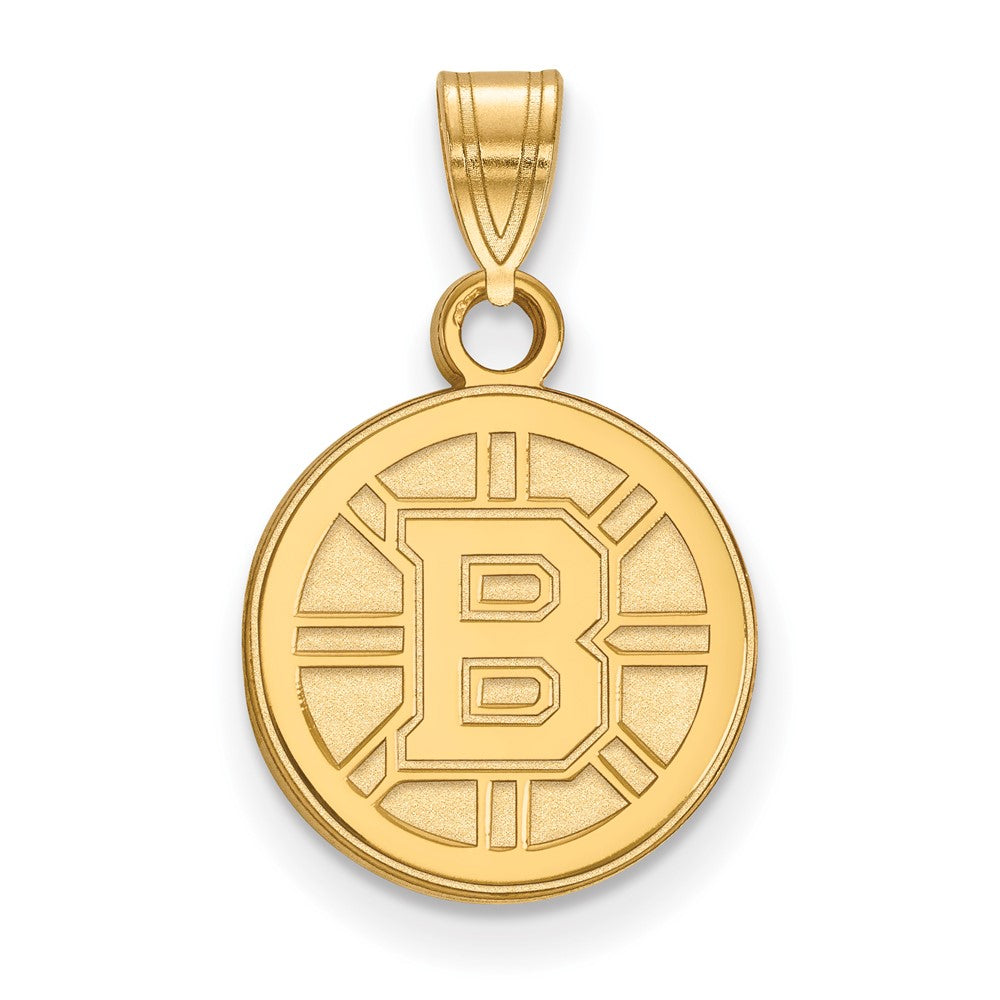 10K Yellow Gold Nhl Logoart Boston Bruins Small Pendant