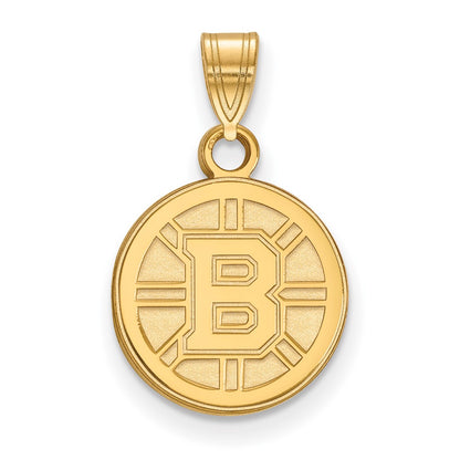 10K Yellow Gold Nhl Logoart Boston Bruins Small Pendant