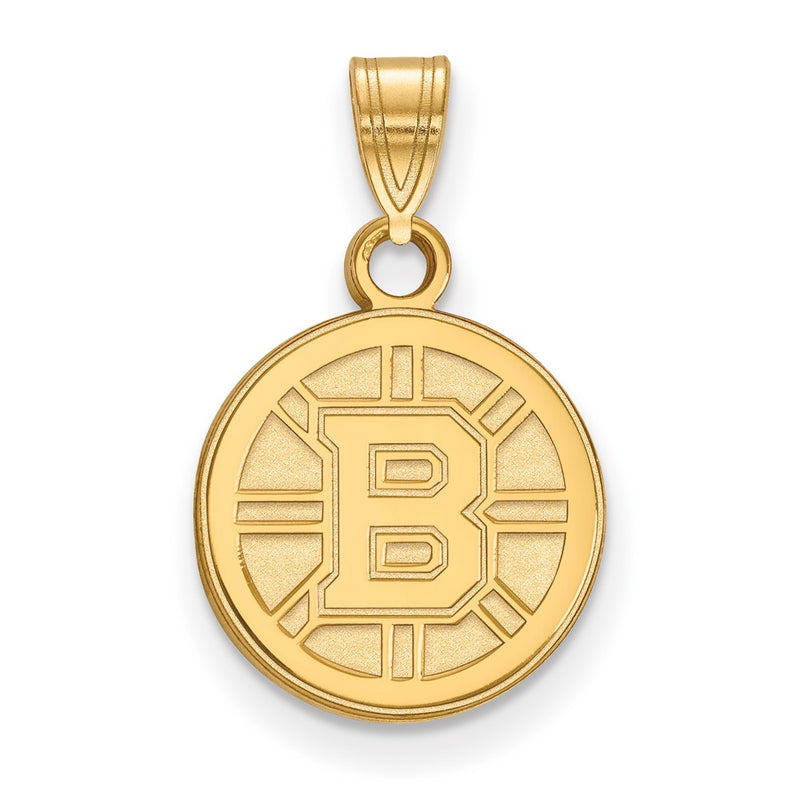 10K Yellow Gold Nhl Logoart Boston Bruins Small Pendant