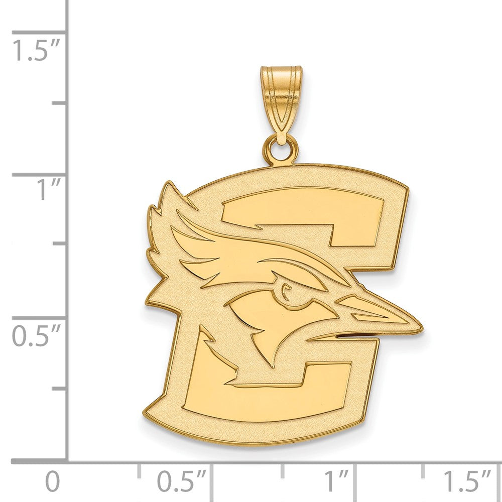 14K Yellow Gold Logoart Creighton University Bluejay Extra Large Pendant