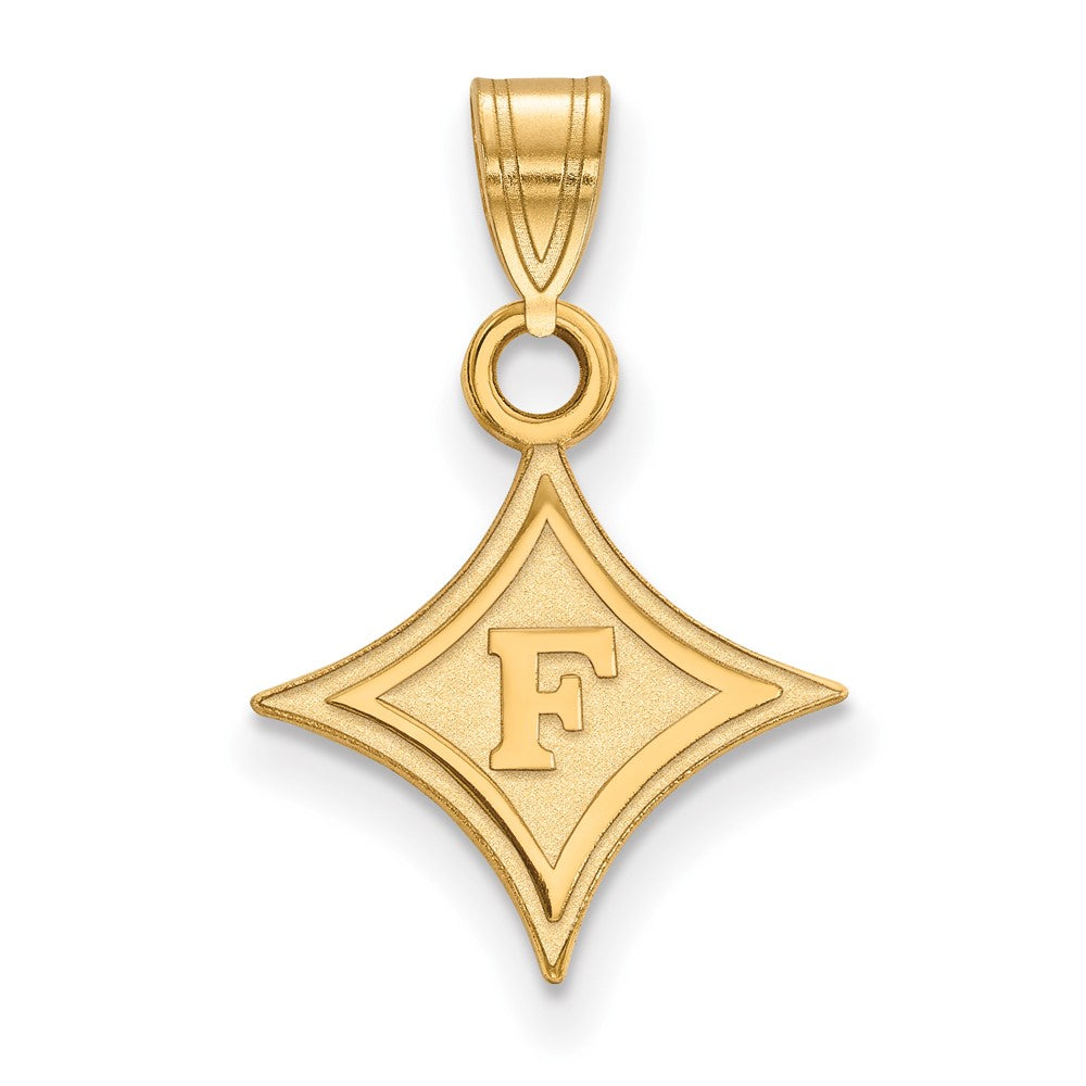 14K Yellow Gold Logoart Furman University Small Pendant