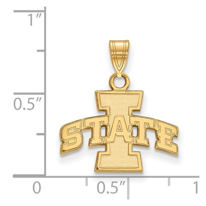 10K Yellow Gold Logoart Iowa State University Small Pendant