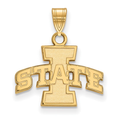 14K Yellow Gold Logoart Iowa State University Small Pendant
